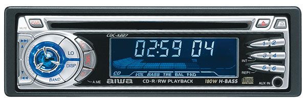 Aiwa CDC X227 CD In Dash Receiver