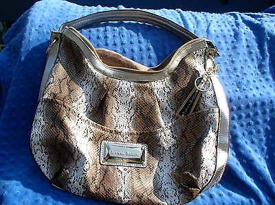 sienna ricchi angelina snakeskin hobo handbag brown wow time left