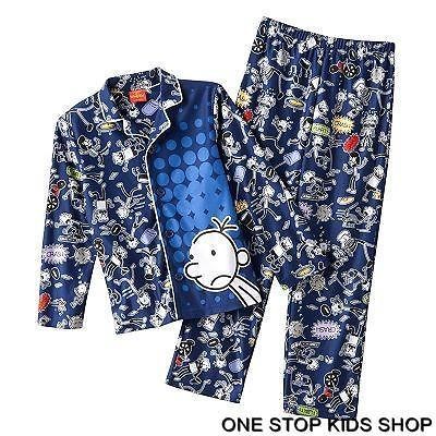 DIARY OF A WIMPY KID Boys 6 Flannel Pjs Set PAJAMAS Shirt Top Pants