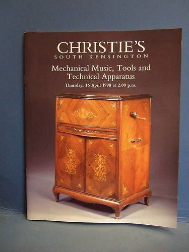 CHRISTIES AUCTION MECHANICAL MUSIC, TOOLS & TECHNICAL