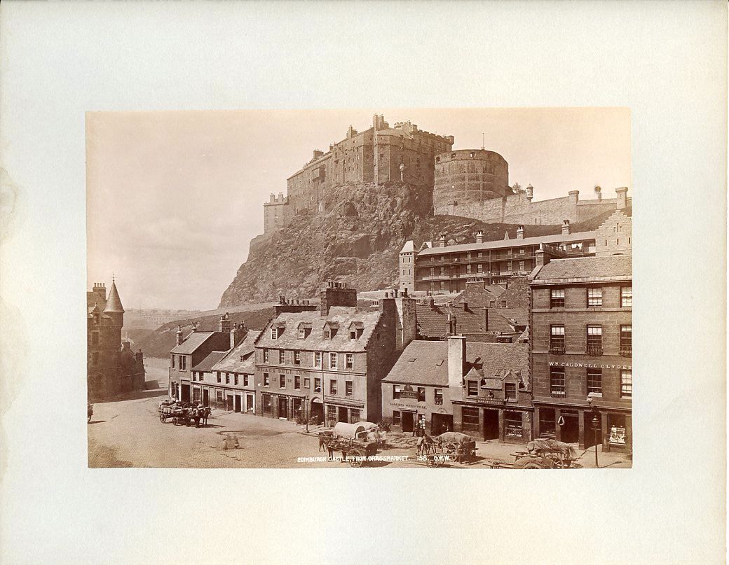   Scotland UK Castle Grassmarket Albumen Photo by George Wilson