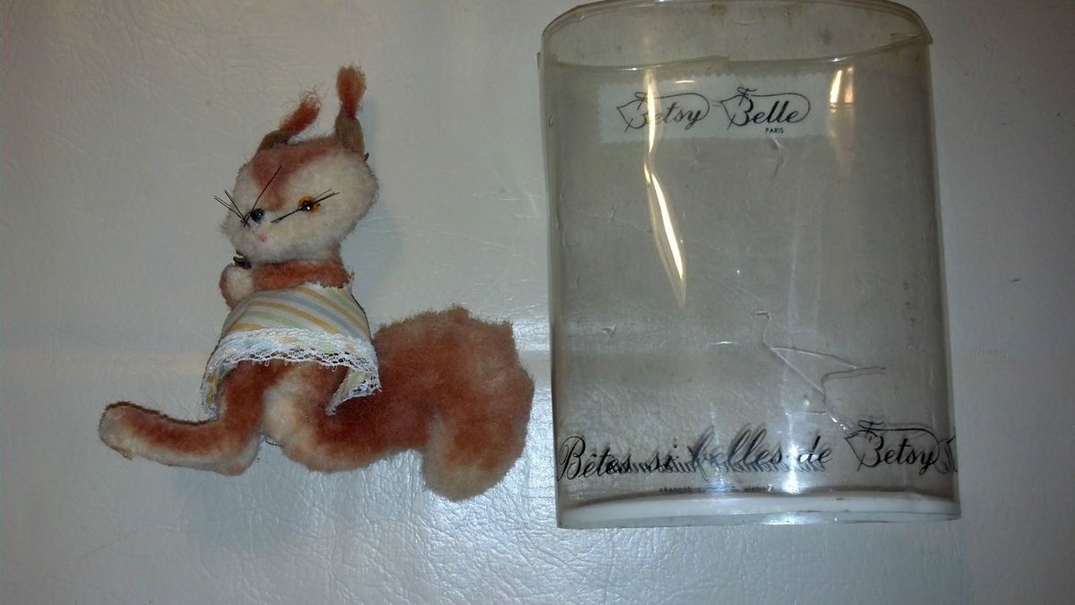 Betsy Belle Toy Squirrel from France