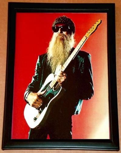 Billy Gibbons ZZ Top Fender Esquire Framed Tribute