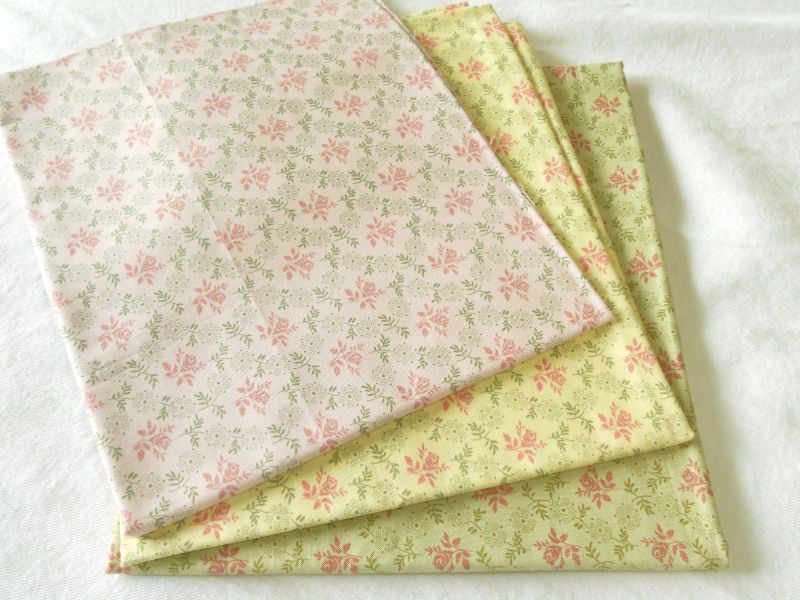 Moda 3 Sisters Pink Rose Shabby Cottage Chic Fabric Lot