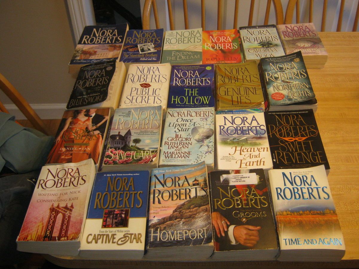 26 Great Romance Paperback Books by Nora Roberts Containing 33 Novels 