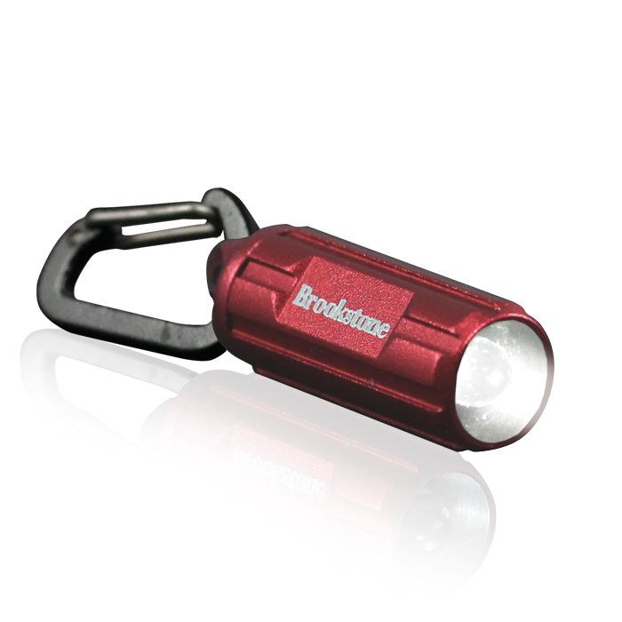 brookstone micro light led flashlight 1 pk unzip the darkness clip a 