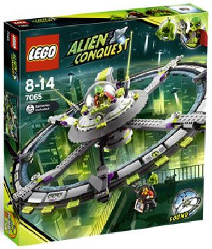you are looking at lego alien conquest alien mothership 7065 condition 