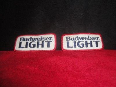 Budweiser Bud Light Beer Man Patch Lot Set Delivery Shirt Hat Jacket 