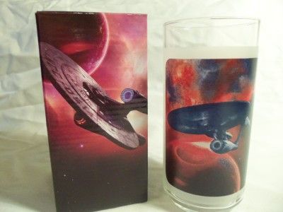 BURGER KING 2008 collectible STAR TREK movie drinking glasses cup 