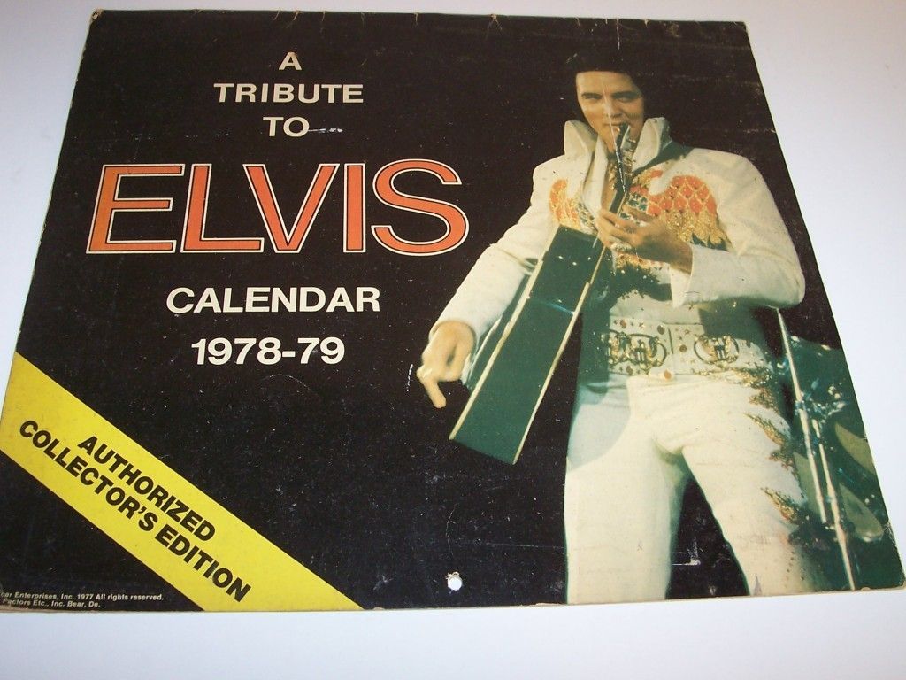 1978 79 ELVIS PRESLEY Tribute Calendar Collectors Edition Unused