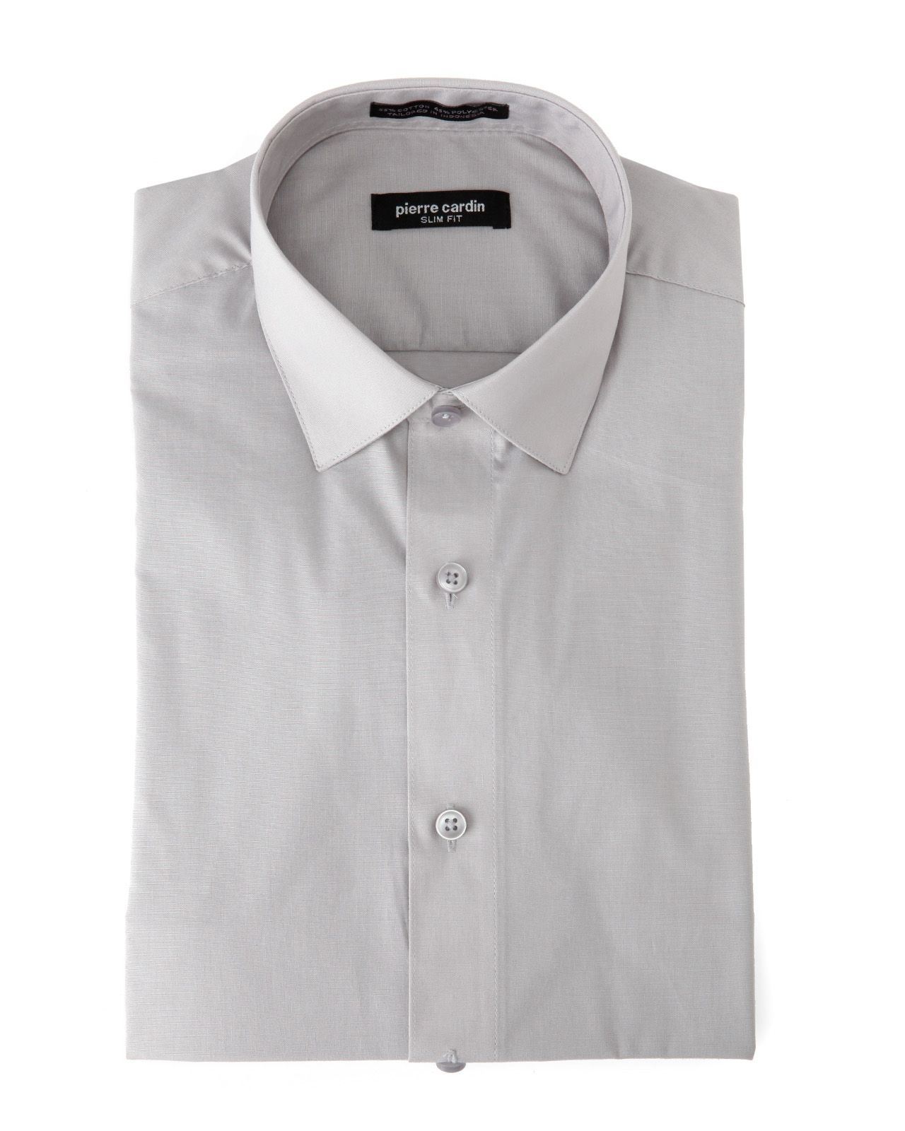 Pierre Cardin Grey Slim Fit Sport Shirt
