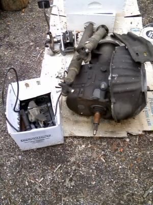 np 435 ford 4x4 transmission and drive lines