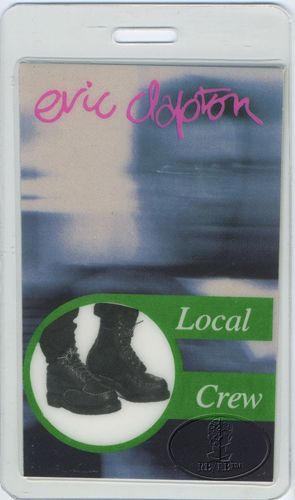  backstage pass for the ERIC CLAPTON 1994 CRADLE TO THE GRAVE TOUR