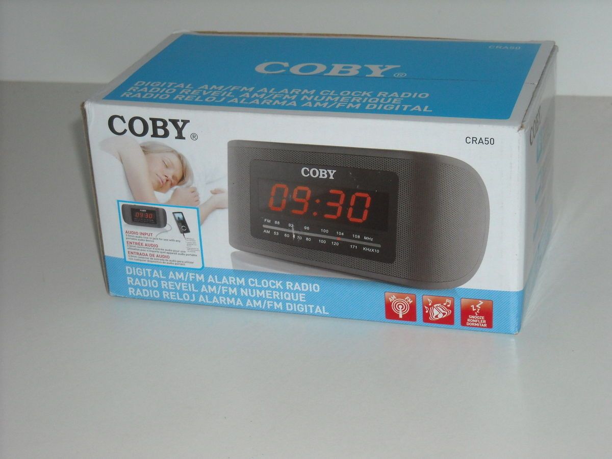 Coby CRA50 Digital Am FM Alarm Clock Radio