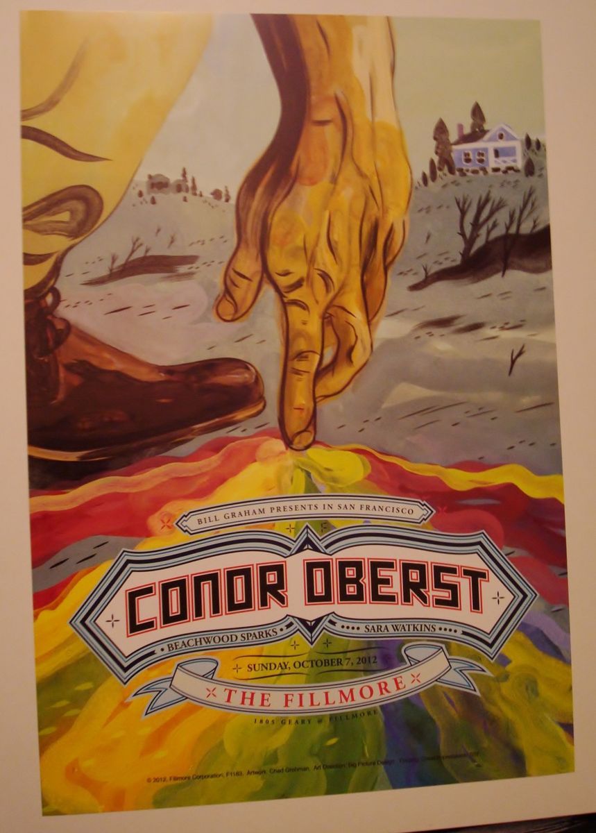 Conor Oberst 2012 Fillmore s F Poster