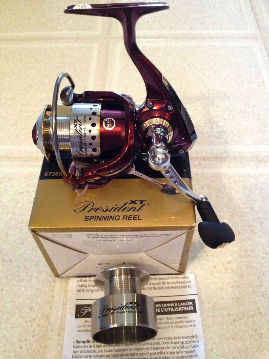 pflueger president 6740 xtx spinning reel new from malaysia time on  PopScreen