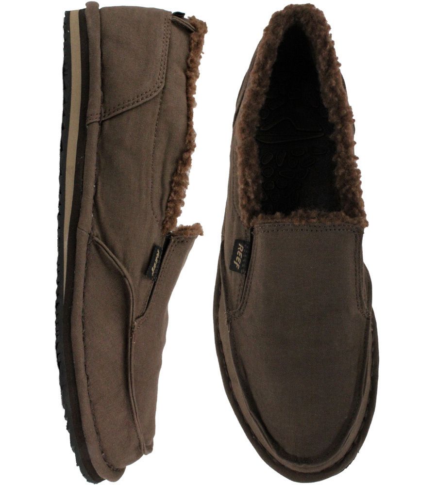  Reef Soulwolf Canvas Cruiser Slipper Shoes Brown