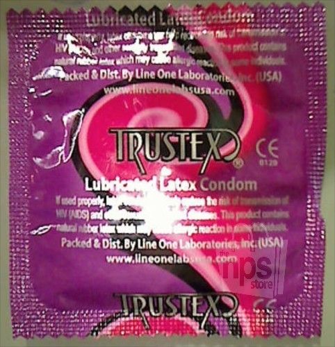 Lot of 30 Trustex 0120 Lubricated Natural Rubber Latex Condom