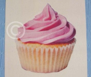 pink cupcake carrier bag holder cream cotton