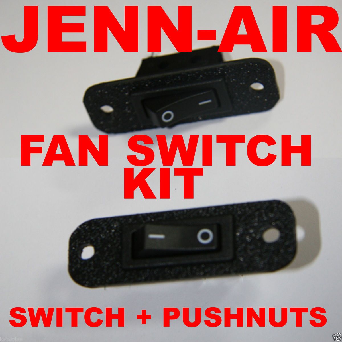 Jenn Air Replacement Downdraft Cooktop Fan Switch Black with 2 Push