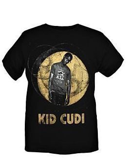 Kid Cudi Gold Foil Moon T Shirt New Music Band Concert Tour Slim Fit