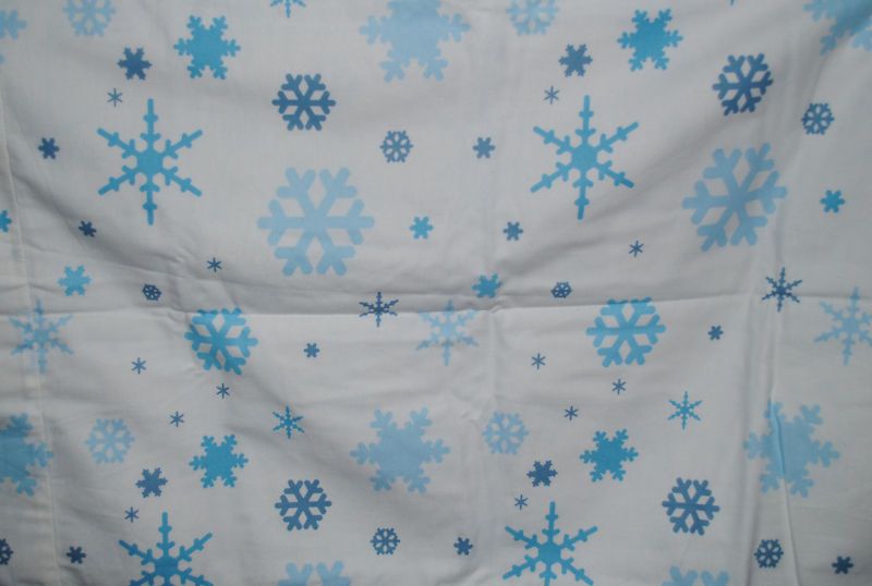 Flannel Twin Sheet Set Dan River Snowflakes Heavyweight