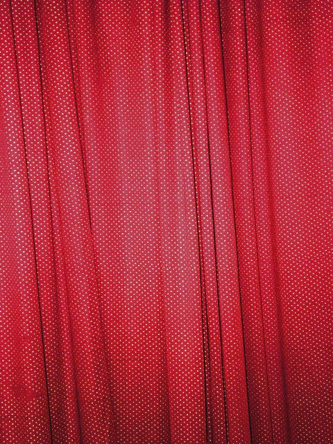  exquisite cotton fabric lovely pair of Red curtains / drapes