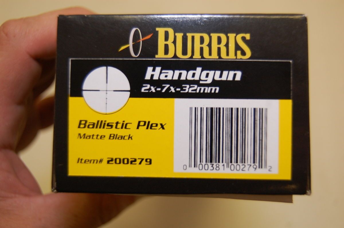 Burris Handgun 2 7X32 Ballistic Plex Posi Lock Matte Scope New