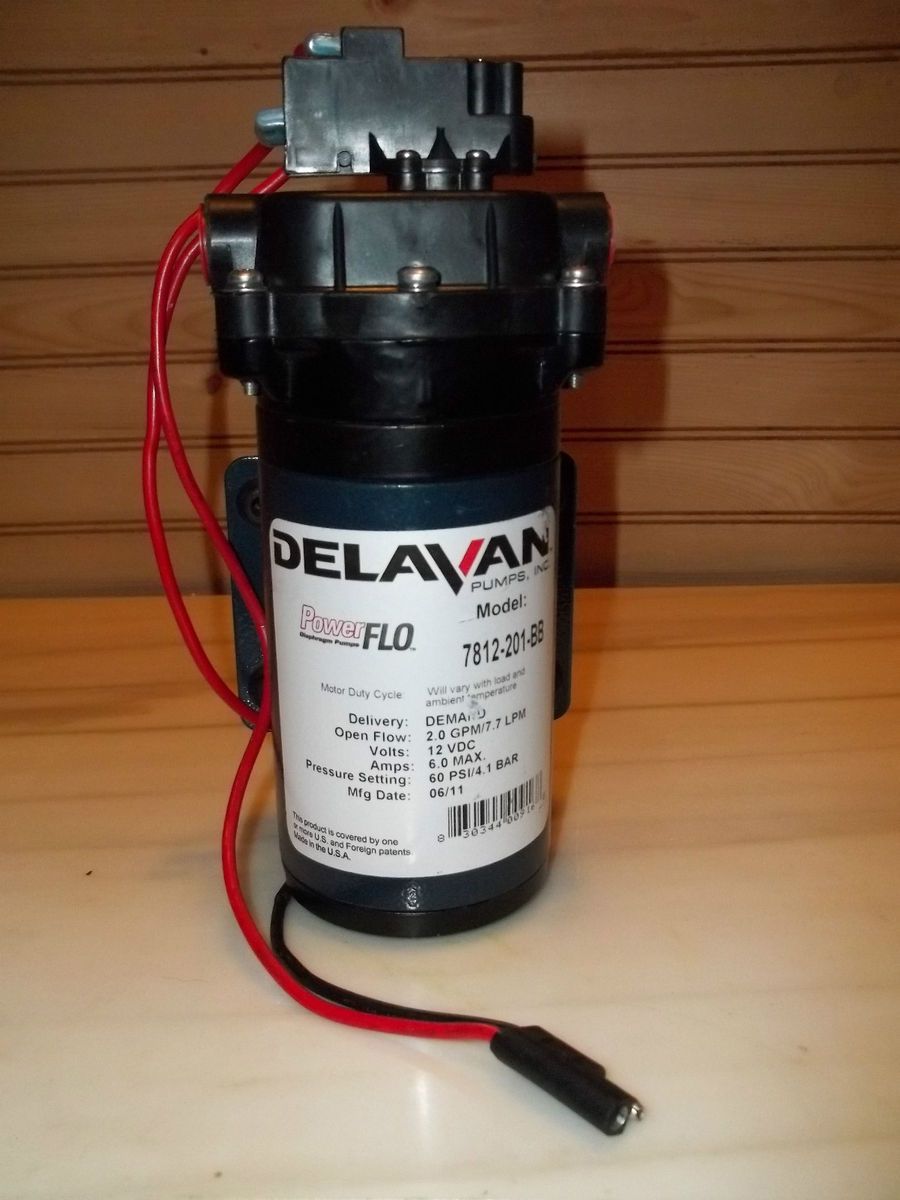 Delavan PowerFlo Diaphram Pump Model 7812 201 BB /2.0 GPM/ 112 VDC/ 60