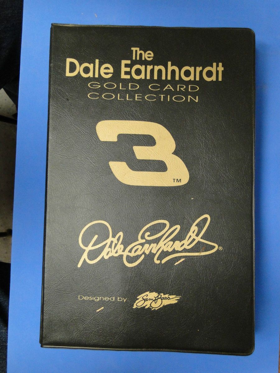 The Dale Earnhardt Gold Card Collection 12 Cards in Custom Binder