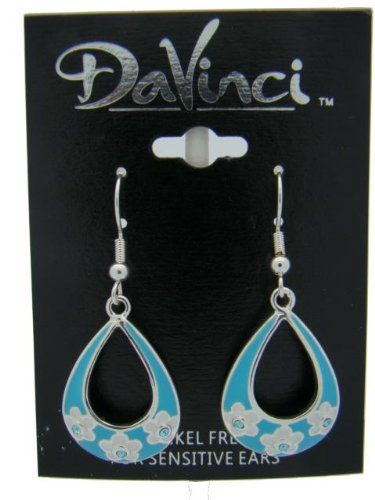  Earrings Match Ring DR55 8 and Bead DB55 8 Colors Light Blue & White