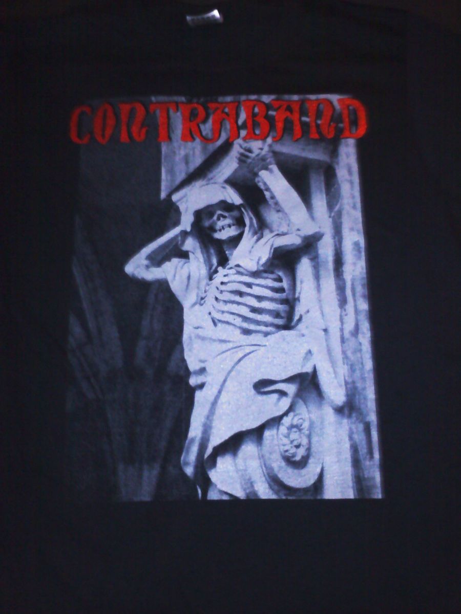 Contraband Death Metal Rap Skeleton T Shirt S M L XL XXXL and Girl