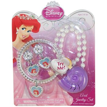 Disney Princess Jewelry Set Ariel with Talking Pendant