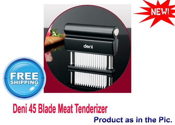 Deni 45 Blade Meat Tenderizer Razor Sharp Stainless Steel Blades Brand