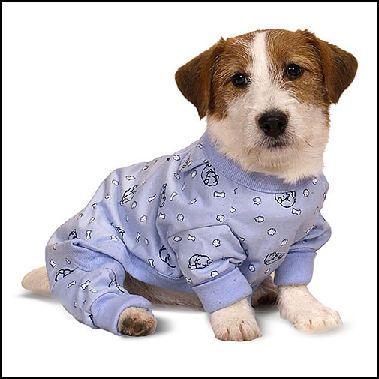 Sweet Dreams K 9 Dog Pajamas Blue Size Medium 14 16