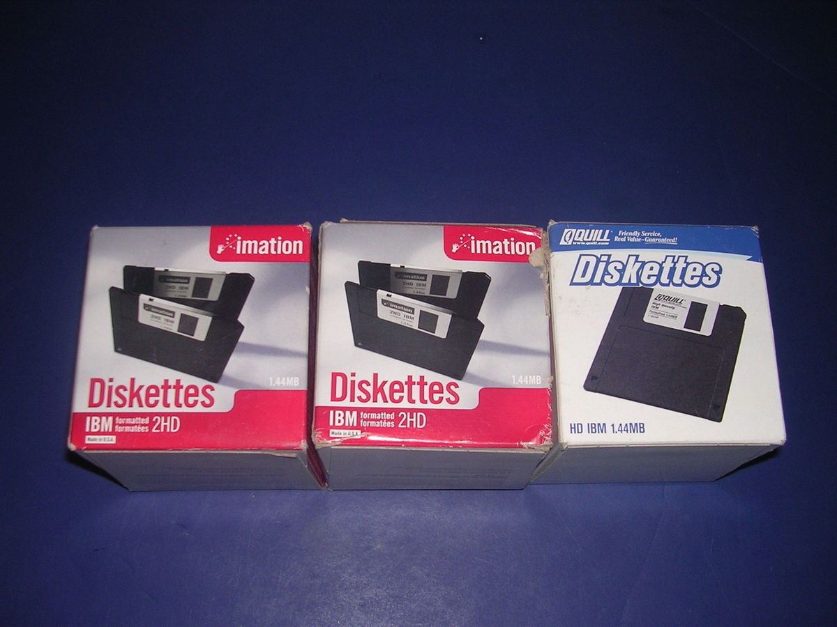 Imation 75 Pack 1 44MB Floppy Diskettes PC Formatted