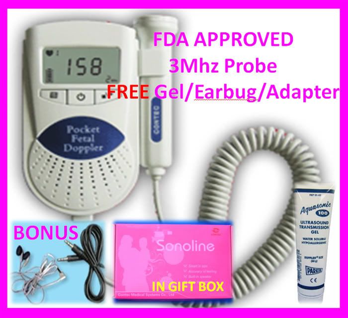 3MHz Fetal Doppler Sonoline B Baby Heart Monitor FDA AP
