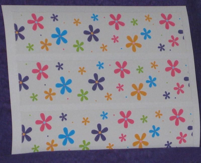 Daisy Prints Edible Icing Sheets Rice Paper Party