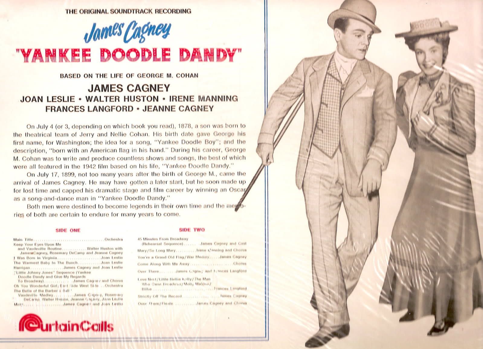 Yankee Doodle Dandy James Cagney Curtain Calls SEALED