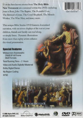 NEW Sealed Christian Family DVD 15 Bible Stories   Dramatized New