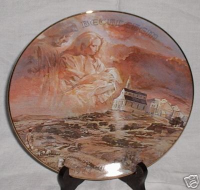 Gerald Miller The First Christmas Eve Porcelain Collector Plate 1977