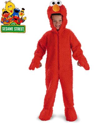 Deluxe Sesame Street Elmo Plush Costume Toddler 3 4T