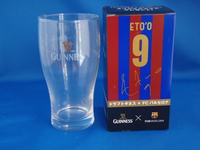 Samuel ETOO Fils New Guinness Barcelona Collaboration Glass Tumbler