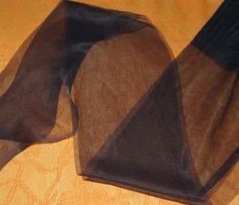  VTG ULTRA Sheer Flat Knit 100% Nylon STOCKINGS 10.5/ 36 *NAVY