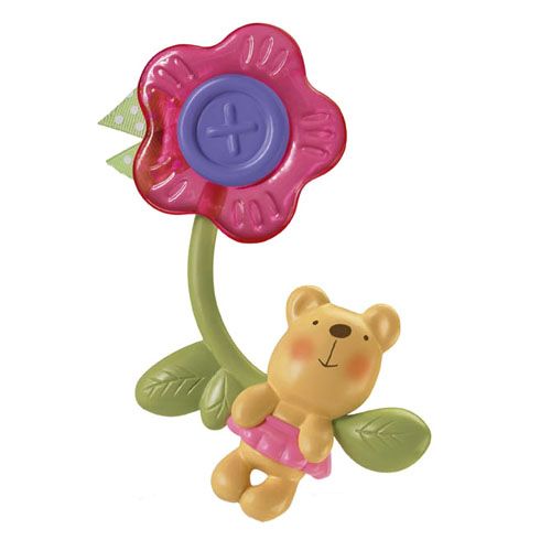 Fisher Price Baby Little Buttons Teether Pink Flower Teether Baby Toys