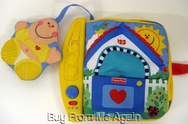 Fisher Price Soft Cloth Musical Baby Book Colors Counting Star