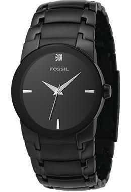 new fossil mens black ip stainless steel dress watch style fs4279