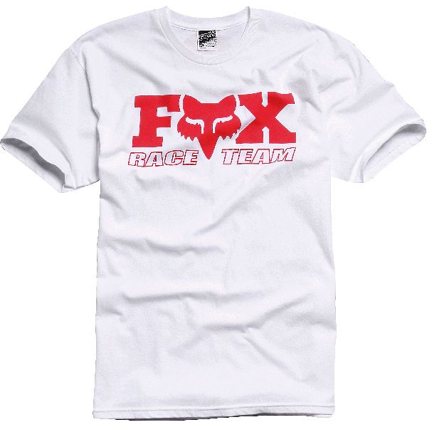 Fox Racing Daytona Retro Tee T Shirt Shirt White Red Adult XXLarge 2XL