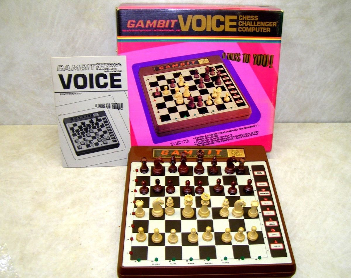 Fidelity Gambit Voice Electronic Chess Challenger Computer Tested
