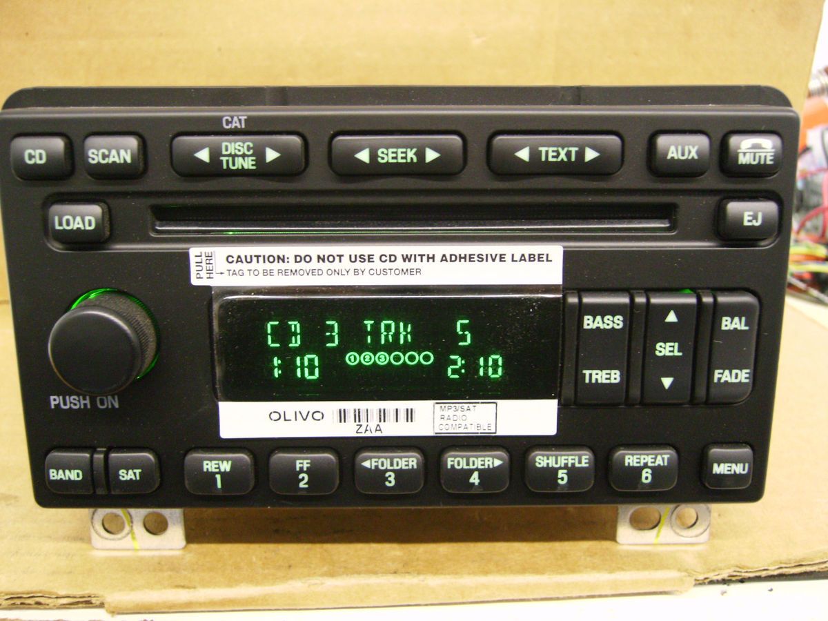 FORD EXPEDITION CD 6 DISC  PLAYER CHANGER RADIO 5L1T 18C815 AC 2003